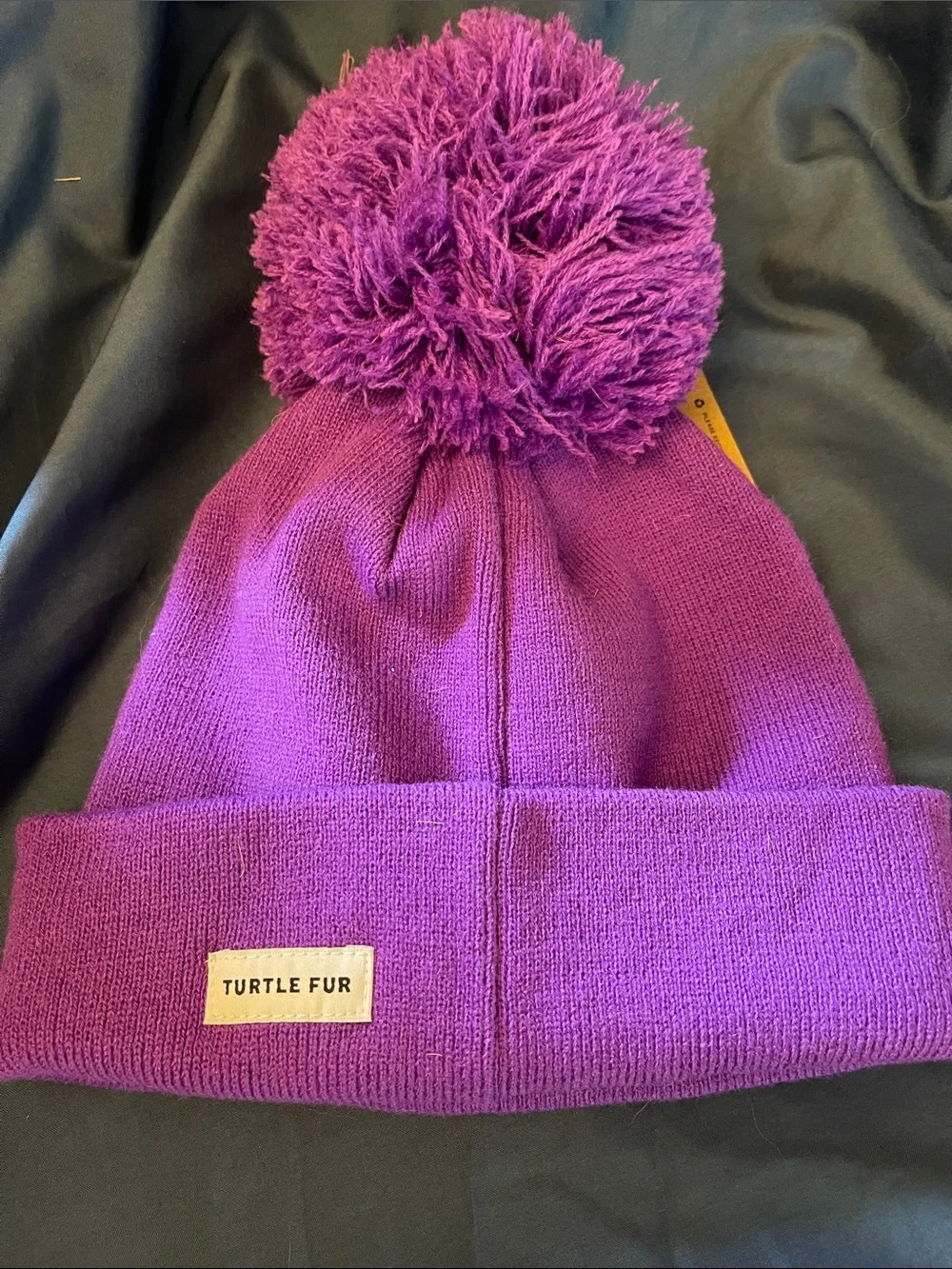 Turtle Fur Kids Purple Unicorn & Rainbow Pom Pom Stocking Cap